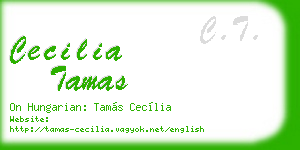 cecilia tamas business card